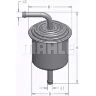 Топливный фильтр MAHLE ORIGINAL ID5PW UBCS SG6 1223775411 KL 574