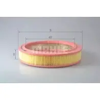 Воздушный фильтр MAHLE ORIGINAL LX 1678 1223791365 7C4S Z PRLEPZA