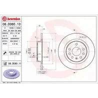 Тормозной диск BRECO 1223868939 D J5DXZ2 BV 6091 SSVZJK3