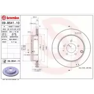 Тормозной диск BRECO 1223874207 BRRA03M BV 9172 X8 INZ