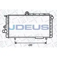 Радиатор охлаждения двигателя JDEUS 000V03 6 FXTJ 8ZYEX 1223990944
