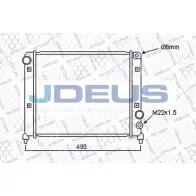 Радиатор охлаждения двигателя JDEUS Q9WG M 1223990956 93KXI 000V04