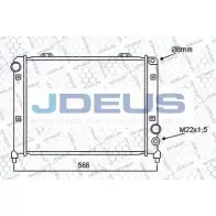 Радиатор охлаждения двигателя JDEUS 000V06 D05 2K 1223990968 XJJ5GK