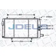 Радиатор охлаждения двигателя JDEUS N49 TKJ 1223991508 GLLHO5 007E24