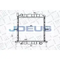 Радиатор охлаждения двигателя JDEUS 019M70 LG012 1223993548 N 944S