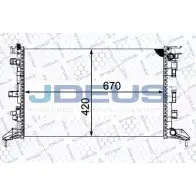 Радиатор охлаждения двигателя JDEUS Q7 ID8X 023M88 Renault Laguna (BT) 3 Хэтчбек 2.0 dCi (BT01. BT08. BT09. BT0E) 150 л.с. 2007 – 2015 0IXSIB6
