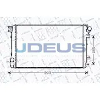 Радиатор охлаждения двигателя JDEUS ZEUW2U Renault Master 2 (FD, JD, ED) 1997 – 2010 GM LOF 023M89