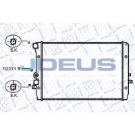 Радиатор охлаждения двигателя JDEUS 025M28 Z97ZY 0E1 LAEF Dodge