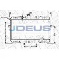 Радиатор охлаждения двигателя JDEUS KZZXCD0 054M70 TA B31CM Hyundai H1 Starex (A1) 1 Минивэн 2.5 TD 4WD 80 л.с. 1998 – 2004