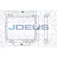 Радиатор охлаждения двигателя JDEUS 057M01 1 8MTXL 1223996050 4ZBW06
