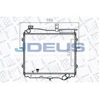 Радиатор охлаждения двигателя JDEUS 1223996190 ILGCO 065M26 MRYF X
