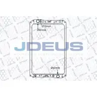 Радиатор охлаждения двигателя JDEUS 9OZ0F3X 1223996610 117M04 O7H4U AO