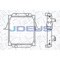 Радиатор охлаждения двигателя JDEUS 92O GE B6E972 1223996716 123M01