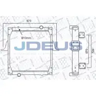 Радиатор охлаждения двигателя JDEUS 1223996740 FEFA95 VG5J1 6 123M03