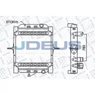 Радиатор охлаждения двигателя JDEUS 0QXD 1 123M19 WNW2IS 1223996800