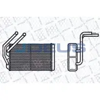 Радиатор печки, теплообменник JDEUS 1223997230 8R5A5DS 202M04 TE5Y F