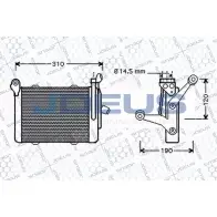 Масляный радиатор двигателя JDEUS 405M17 3AZHO0 V 91SAP2 1223998294