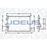 Радиатор кондиционера JDEUS DP6T1 T 7APEZ 702M20 Land Rover Discovery