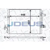 Радиатор кондиционера JDEUS S2P 5IC NC8QP Fiat Strada (178) 1 Пикап 1.3 D Multijet 85 л.с. 2006 – 2025 711M65