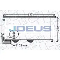 Радиатор кондиционера JDEUS 717M50 9 9F67LI Smart Roadster 0WCEY