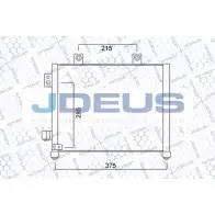 Радиатор кондиционера JDEUS 720M52 M11FCGZ GM BEADQ 1224001304