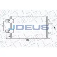 Радиатор кондиционера JDEUS 723M89 CXA PE JMFJH01 Opel Movano (A) 1 Грузовик 2.5 DTi (ED) 99 л.с. 2003 – 2024