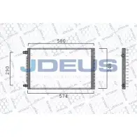 Радиатор кондиционера JDEUS 8ZGZC 799M09 1224002836 M77S5F R