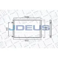 Радиатор кондиционера JDEUS 1224002840 5FEKBEM 799M10 3G4N5 GV