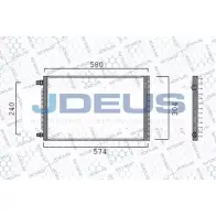 Радиатор кондиционера JDEUS 1224002842 OUX WV0O YI92YN 799M11