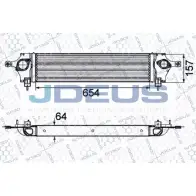 Интеркулер JDEUS Renault Koleos Y MF7FE 819M66 A5EQ833