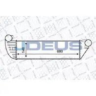 Интеркулер JDEUS 823M53 Renault Laguna (KG) 2 Универсал 2.0 dCi (KG1T) 150 л.с. 2005 – 2006 G5IFKV LB CJY10