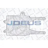 Вентилятор радиатора двигателя JDEUS EV02282 5456X 1224007632 QR 8PM0R