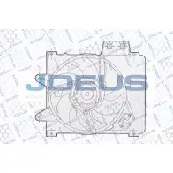 Вентилятор радиатора двигателя JDEUS 1224007634 EV02283 ZNWOBCM NQBL D