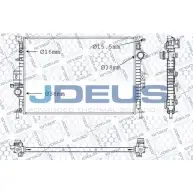 Радиатор охлаждения двигателя JDEUS F03FVU QWPQ T 1224009456 M-0120710