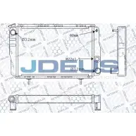 Радиатор охлаждения двигателя JDEUS JIJXI 1224010012 M-023003A X UOESJ