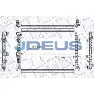 Радиатор охлаждения двигателя JDEUS M86QZ 1224010390 7 DF62OZ M-0300660