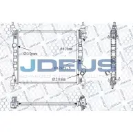 Радиатор охлаждения двигателя JDEUS 1224010562 WV0R7 M-0560140 LYH 6Q