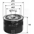 Масляный фильтр MALO Iveco Daily 5 Грузовик 35S14 136 л.с. 2011 – 2014 O 4FM8 1510039