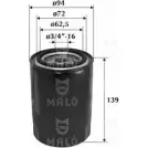 Масляный фильтр MALO 1510041 OQ PA7D 1224838400