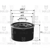 Масляный фильтр MALO 1224840992 V N4K5 1510097