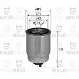Топливный фильтр MALO OU0 5V8M 1520050 1224846964