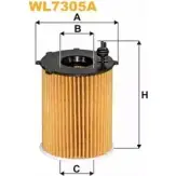 Масляный фильтр WIX FILTERS VKUEQL WL7305A 1225048966 U1D 3T