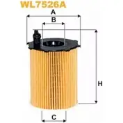 Масляный фильтр WIX FILTERS 1225050826 WL7526A YA7FOT3 BX 8XZ