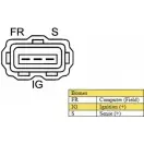 Генератор DA SILVA 04KLT 6 011971 Ford Mondeo 3 (GE, B4Y) Седан 2.5 V6 24V 170 л.с. 2000 – 2007 VOP1U