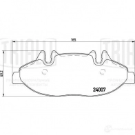 Тормозные колодки дисковые, комплект TRIALLI 1438151904 RY9L6 A PF 4282