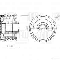 Обгонная муфта генератора TRIALLI cm6767 1438152466 C9 UR53S