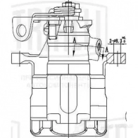 Тормозной суппорт TRIALLI Ford Galaxy 1 (VX, VY, WGR) Минивэн 1.9 TDI 110 л.с. 1997 – 2000 9M HKH CF 182011