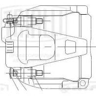Тормозной суппорт TRIALLI Audi A5 (8F7) 1 Кабриолет 2.0 Tfsi 211 л.с. 2009 – 2014 CF 182561 D1 T37