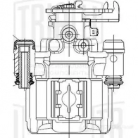 Тормозной суппорт TRIALLI 1438153049 CF 162104 5T DB82
