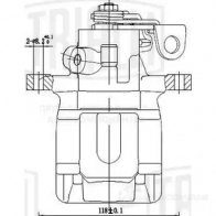 Тормозной суппорт TRIALLI Peugeot 308 1 (T7, 4A, 4C) Хэтчбек 1.6 16V 120 л.с. 2007 – наст. время CF 095118 IL 8Z3K